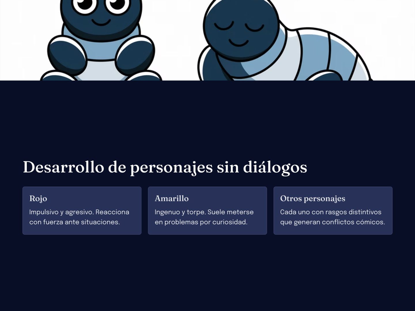 6 Desarrollo de personajes sin dialogos