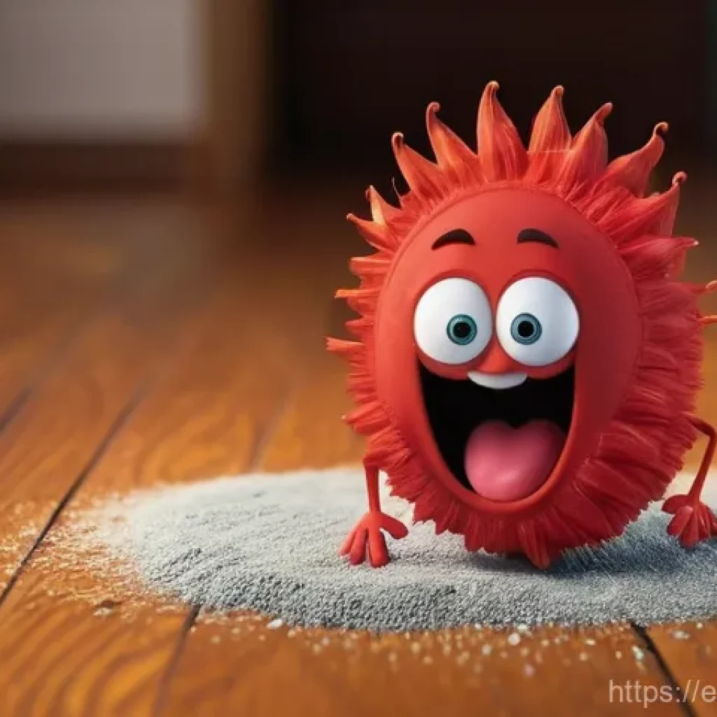 라바와 관련된 가장 인기 있는 밈 - **Prompt:** "A highly detailed 3D animated scene of the Red Larva from 'Larva' on a slightly dusty w...