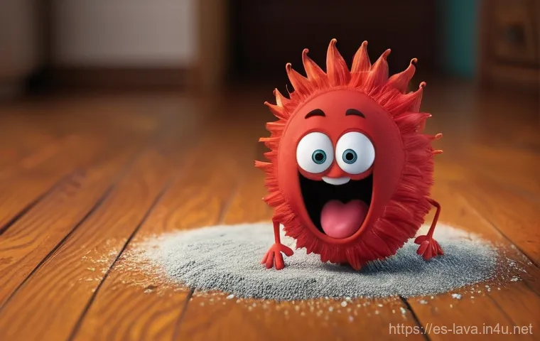 라바와 관련된 가장 인기 있는 밈 - **Prompt:** "A highly detailed 3D animated scene of the Red Larva from 'Larva' on a slightly dusty w...