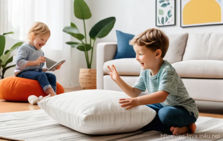라바의 성공이 한국 콘텐츠 산업에 미친 영향 - **Prompt: Larva Merchandise Extravaganza**
    "A cozy and brightly lit child's bedroom, filled with...