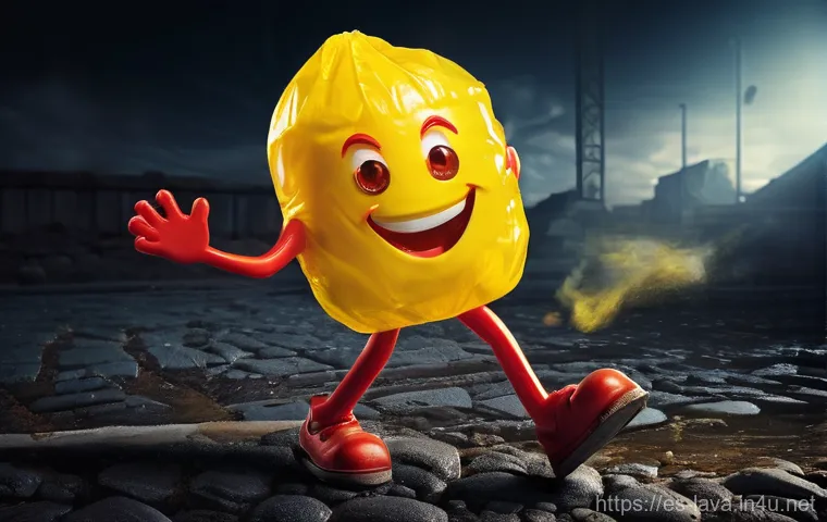 라바와 함께한 어린이 프로그램 - **Prompt 1: The Misadventure of the Giant Candy**
    "Two animated larvae, Red (small, fiery red, e...