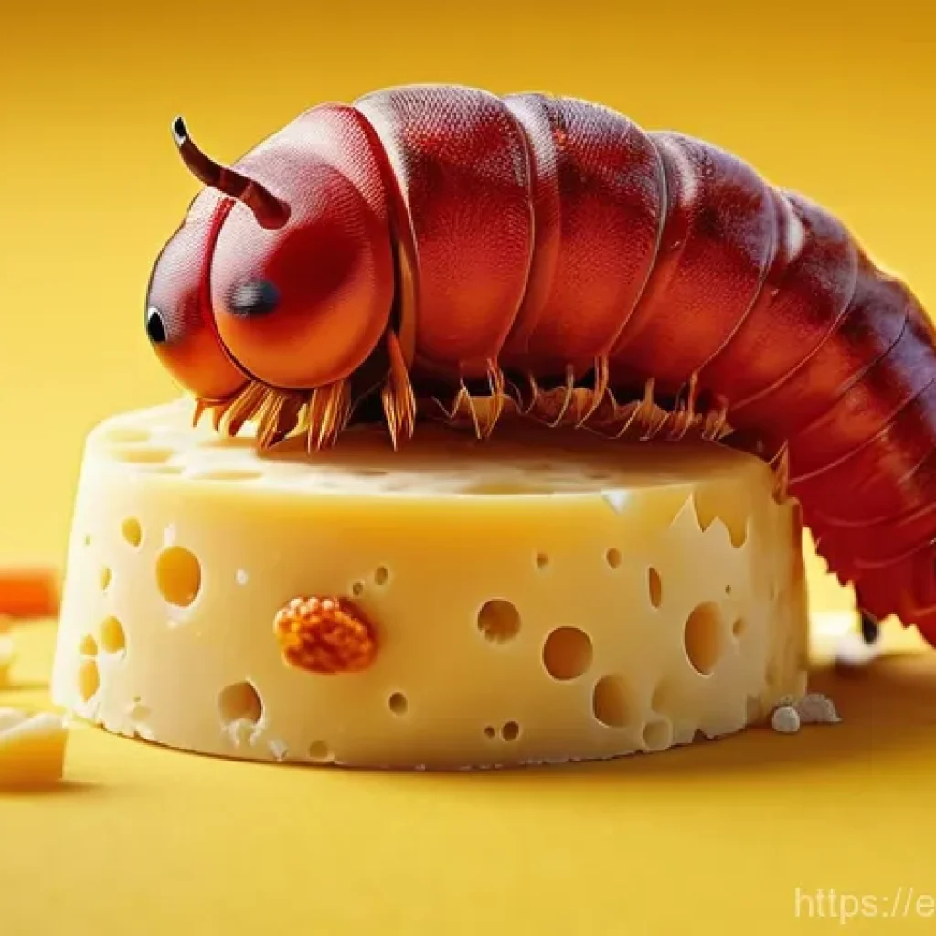 라바 에피소드의 유머 코드 분석 - **Prompt 1: A Comical Rivalry Over a Treat**
"A 3D animated image featuring Red and Yellow larva...