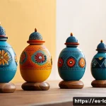 라바 굿즈 제작 비하인드 스토리 - A handcrafted artisanal wooden figurine inspired by traditional Spanish culture, featuring intricate...