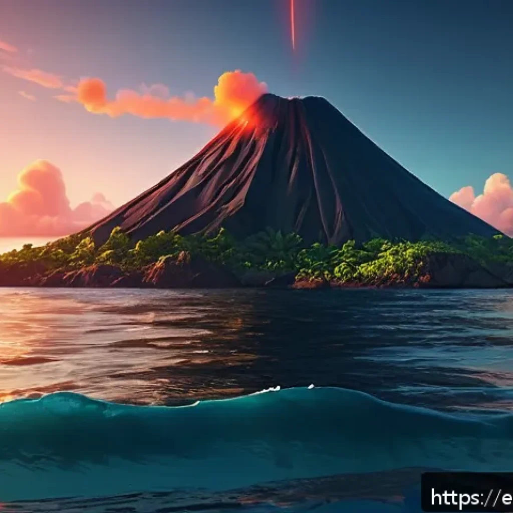 라바와 유사한 애니메이션 비교 - A heartwarming animated scene inspired by the short film "Lava," featuring two anthropomorphic volca...