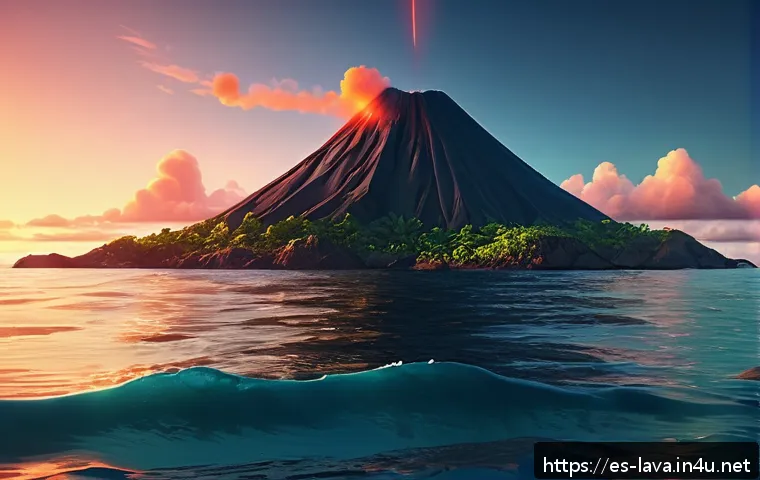 라바와 유사한 애니메이션 비교 - A heartwarming animated scene inspired by the short film "Lava," featuring two anthropomorphic volca...