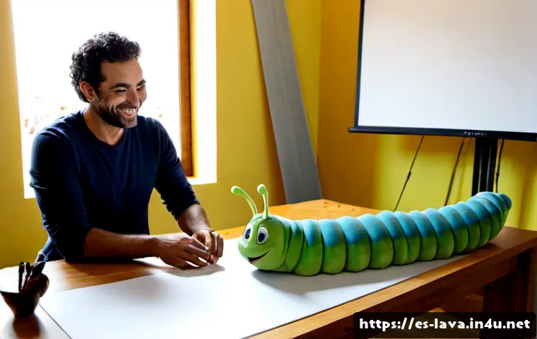 Home 17 라바 제작 과정에서의 에피소드 - Photorealistic animation studio in Madrid, a diverse Spanish production team gathered around a large...